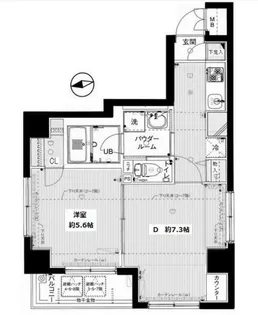 アセンションアイディ浅草【2階】の間取り