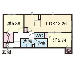 サクラメゾン浄水【1階】の間取り