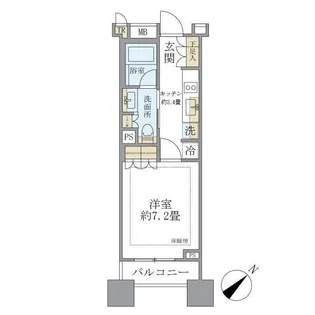 Brillia銀座id【5階】の間取り