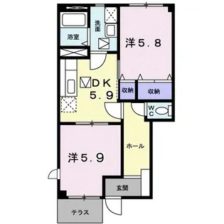 マニフィークI【1階】の間取り