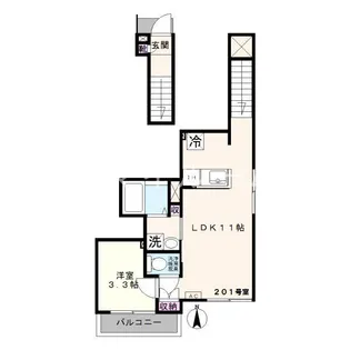 TS.Residence(ティーエスレジデンス)【2階】の間取り