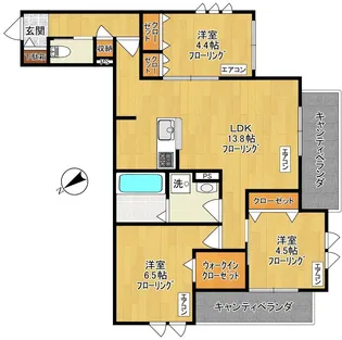 ゲートフロント【3階】の間取り