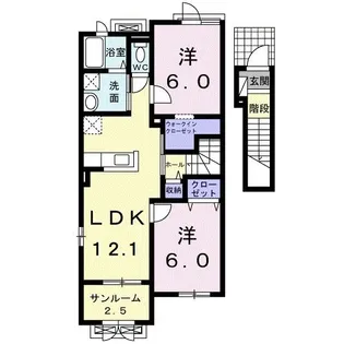 ミスト【2階】の間取り