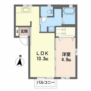 ファビュラス II【2階】の間取り