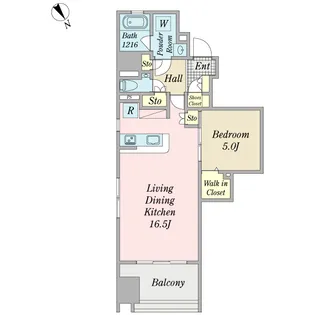 BAYCOURT山下公園【6階】の間取り