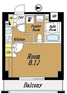 AXAS四谷3丁目【4階】の間取り