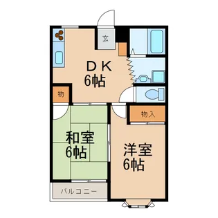 アベニューヒルズ【2階】の間取り