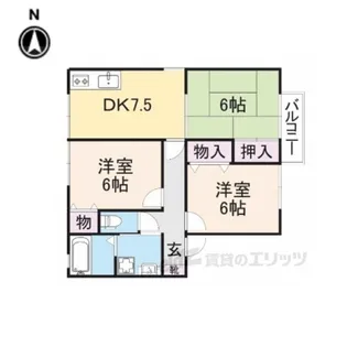 エスポワール2【2階】の間取り