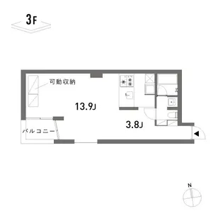 KAMIUMA PLACE【3階】の間取り