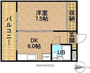 御前谷ハイツ【3階】の間取り