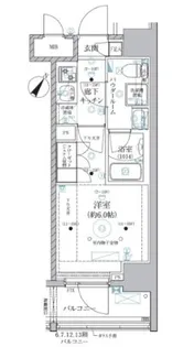 ベルグレード川崎AZ【13階】の間取り