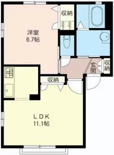 プラネットフラット野比【2階】の間取り