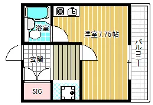 マツバラコーポレーション【4階】の間取り