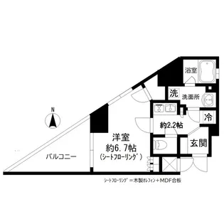 GRAND三軒茶屋WEST【5階】の間取り