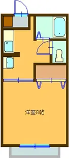 アルカディア五番館【1階】の間取り