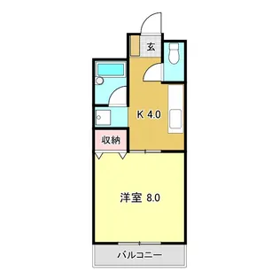 クレール天神【3階】の間取り