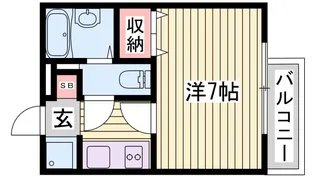 ジュネス白国【2階】の間取り