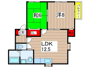 ウィンストン浜野【2階】の間取り