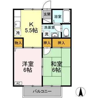 エントピア新秋津 AB【2階】の間取り