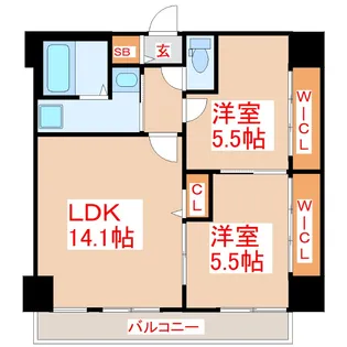 フォレストテラス【10階】の間取り