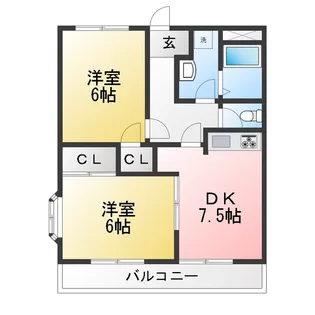 グリーンパーク東栄【2階】の間取り