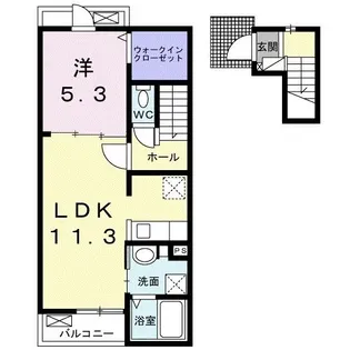 ミルト屋島【2階】の間取り