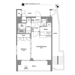 コンフォリア幡ヶ谷【9階】の間取り