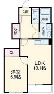 グランドヒルズ【1階】の間取り