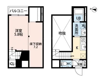 エスパシオ二日市【1階】の間取り