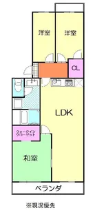 みずきが丘住宅12号棟【5階】の間取り