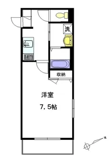 シャンゼルブ駒込【2階】の間取り