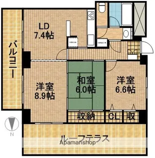 佐鳴湖パークタウンサウス【9階】の間取り