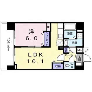 グランツ スエヒロ【5階】の間取り