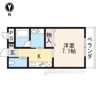 TKFLAT西京極【4階】の間取り