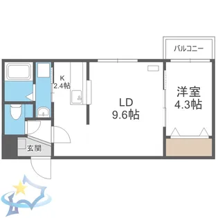 COSMOS【4階】の間取り