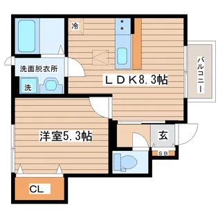 WIN大河原 B棟【1階】の間取り