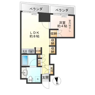 サンクリバージュ野方【4階】の間取り