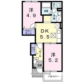 トゥインクル【1階】の間取り