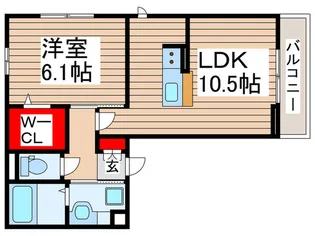 フォレストヴィラ【3階】の間取り