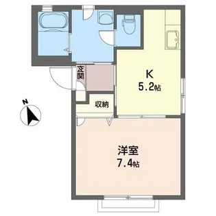 レジアス【1階】の間取り
