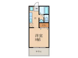 ビーラインHAYAMA【2階】の間取り