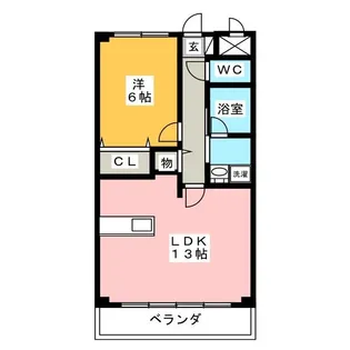 アヴニール【2階】の間取り