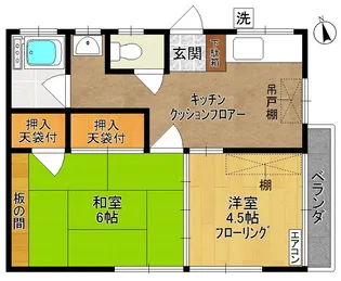 コーポはつ【2階】の間取り