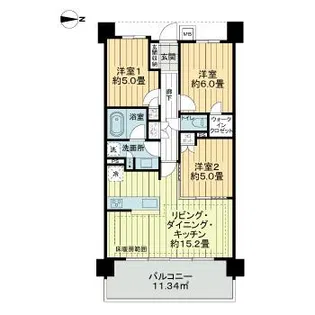 ライオンズ関町北グランヒルズ【4階】の間取り