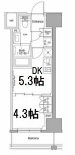 ザ・パークハビオ滝野川【12階】の間取り