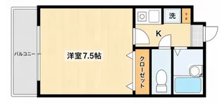 インペリアル大橋【5階】の間取り