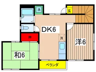 青山コ-ポC【2階】の間取り