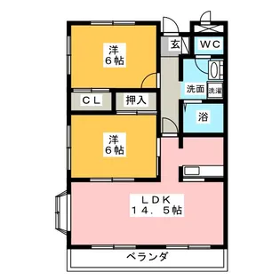ファミールK【2階】の間取り