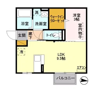 メゾン・ド・カルティエ【2階】の間取り