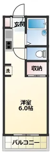 ベルメゾンカスヤ【1階】の間取り